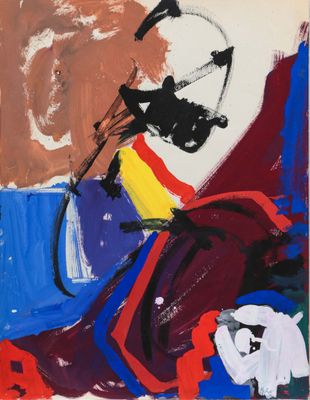 an image of a painting of a person on a horse