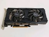a close up of a video card with two fans on it