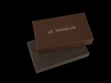 le tanneur chocolate bar on a black background