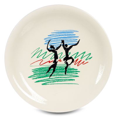 Pablo PICASSO (1881-1973), d'après - Faunes dansant Plat en …