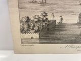 a picture of a drawing of a boat on the water