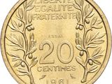 an image of a twenty cent coin with a laurel on it