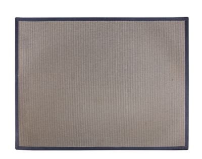 Tapis bord bleu. Importé Marie-Hélène Follea.