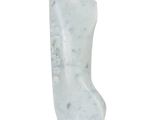 marble sculpture of a woman ' s head on a white background