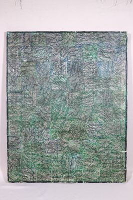 une image représentant une œuvre d'art accrochée à un mur