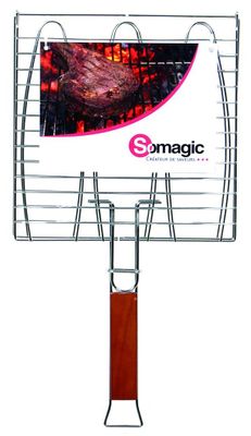 SOMAGIC - Grille de cuisson double - 28x28cm - Acier chromé …