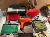 a table with a bunch of different items on it