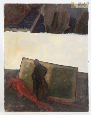 une image représentant un tableau où l'on voit une personne assise sur une chaise