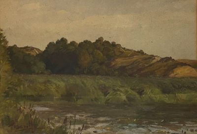 Lot de 3 pièces encadrées. 2 aquarelles et une estampe de Vo… - Photo 1