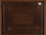 painting of a wooden frame with a square in the middle of it