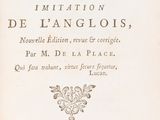 an old book with a black and white title on it