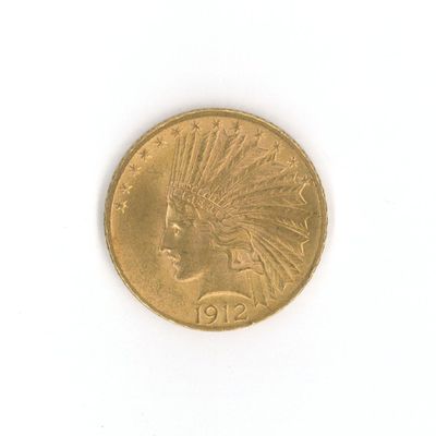 une image représentant une pièce d'or sur laquelle figure une coiffe