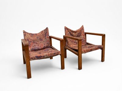 paire de fauteuils danois du milieu du siècle, dans le style de Hans J. Wegner