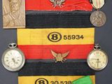 an image of a group of medals and medals on a black background