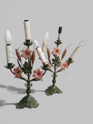 two candles that are sitting on top of each other