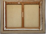 an image of a window with a brown frame and a white wall