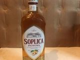 a bottle of liquor that is sitting on a table