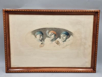 274 / F2 / Armand Henrion (1875-1958) gravure peinte n…