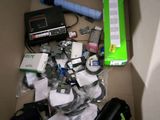 a box full of electronics and other items that are in it