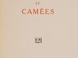 the cover of the book emaux et cameles by theodore gautier