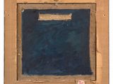 an image of a painting of a boat on a blue background