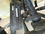 a close up of a motorcycle that has a sign on it