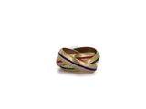 a close up of a ring on a white background