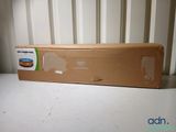 a cardboard box with a picture of a cat inside of it