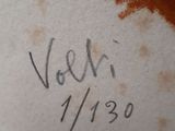 a picture of a close up of a plate with writing on it