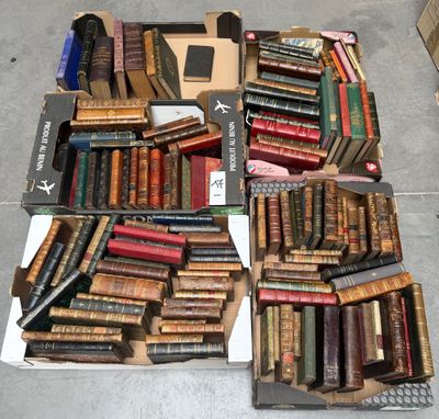 many books that are sitting on a table