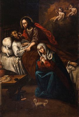 an image of a painting of a woman and a man in bed