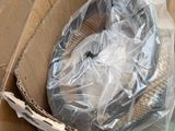 a cardboard box with a hat inside of it