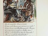 a picture of a book with a picture of a man and a woman sitting at a table