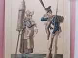 an old picture of a couple of men standing next to each other