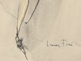 a drawing of a bird that is sitting on a branch
