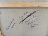 une photo d'une œuvre d'art sur laquelle figurent des inscriptions