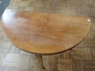 Table de salle à manger en placage de noyer, demi-lune, rond…