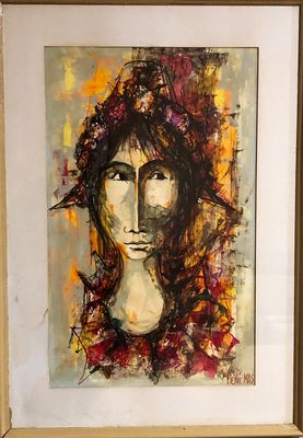 Pierre MAS ( né en 1933) - Arlequin.