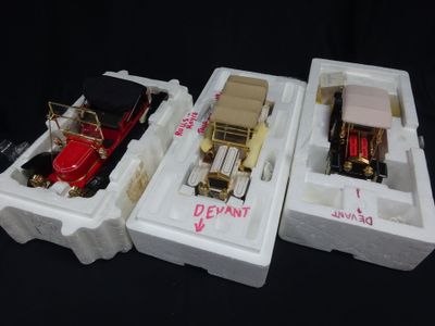 three different models of cars in the same box