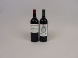 deux bouteilles de vin posées l'une à côté de l'autre sur une table