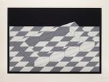 an image of a black and white drawing of a geometric pattern