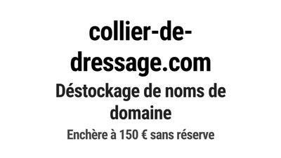 Nom de domaine collier-de-dressage.
