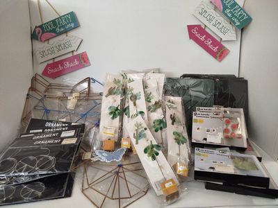 a lot of items that are sitting on a table