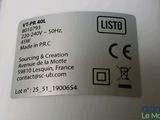 a label on the back of a refrigerator door