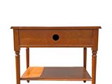 an image of a wooden table with a drawer on top of it