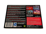 a back cover of a game box with a picture of a man