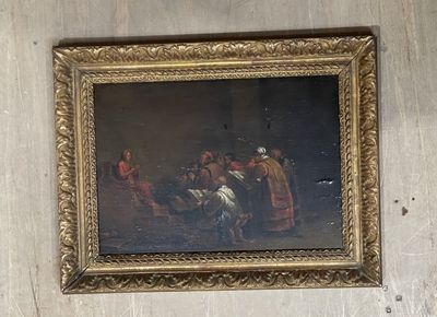 a picture of a painting on the wall of a building
