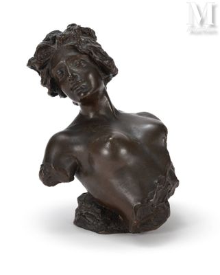 une image représentant une sculpture en bronze représentant le torse d'une femme