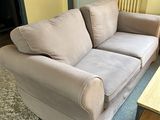 a couch and a coffee table in a living room