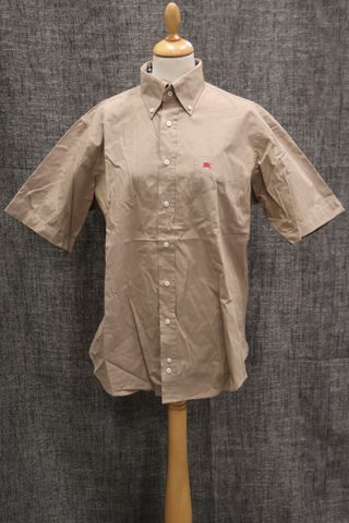 BURBERRY London – Chemise homme à manches courte de couleur Camel...